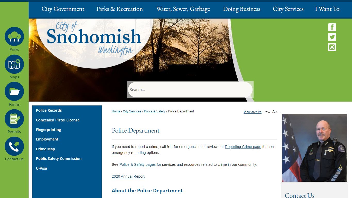 Police Department | Snohomish, WA - Official Website